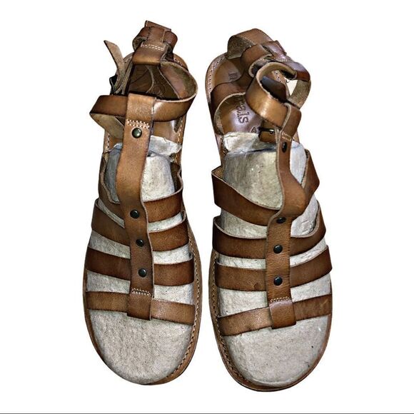 Ecco gladiator wedges size 41 leather - Picture 4 of 11